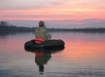Horgászat belly boat-ból