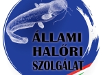 Az Állami Halőri Szolgálat logója harcsa-illusztrációval