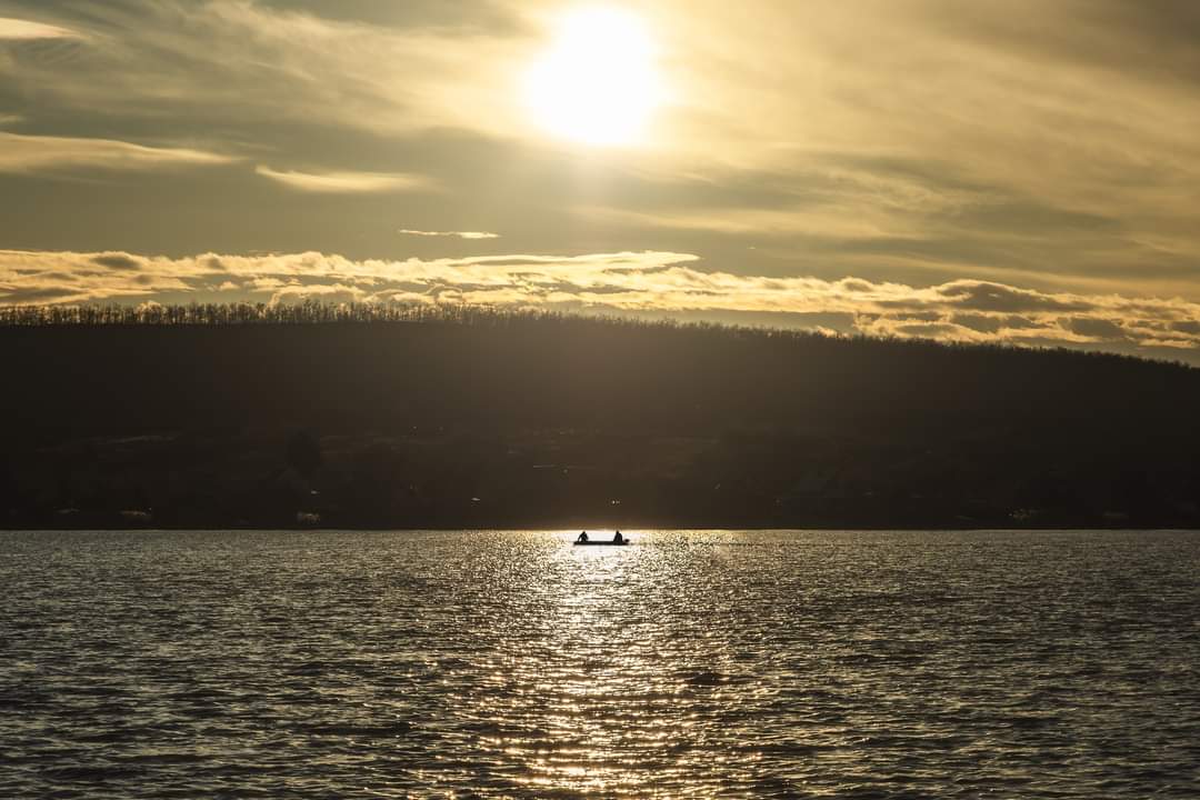 Markazi-víztározó alkonyat